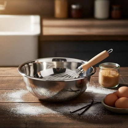 4 Packs Stainless Steel Mixing Bowls for Prep, 9.6" x 3.5"
