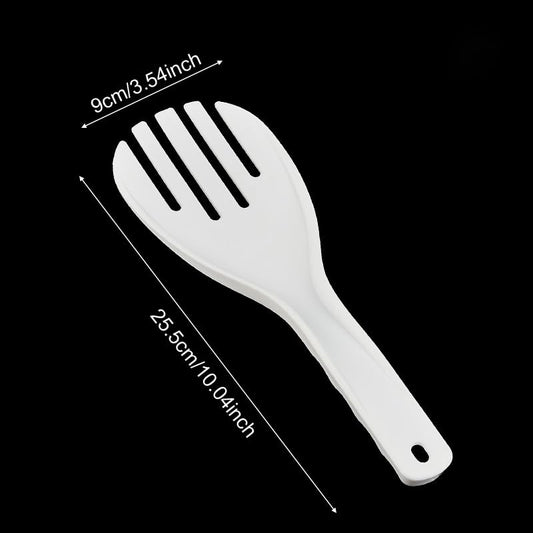 2 Pack Large Rice Paddle Non-Stick 10'' Serving Rice Spoon Rice Scooper Rice Spatula Salad Servers Salad Tongs for Commercial Rice Cooker Warmer Large Capacity Rice Maker Pot Restaurant Canteen