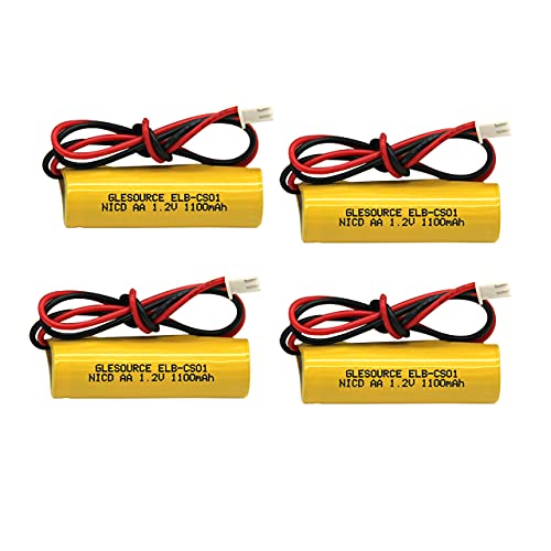 AA 1100mAh 1.2V Emergency Light Battery Compatile for ELB-CS01, EXR EL 122 C4T,Custom 332,Unitech OSA268(4 Pack) - color: 4 PCS 1100mAh