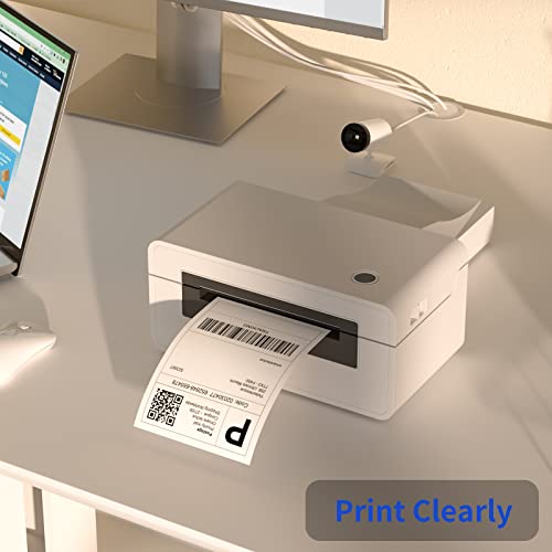 4" x 6" Fanfold Direct Thermal Labels, 1000 Per Stack, White Perforated Shipping Labels Compatible with Zebra, Elton Printers(1 Stack) - size: 1000 Labels/Stack, style: 1 Stack