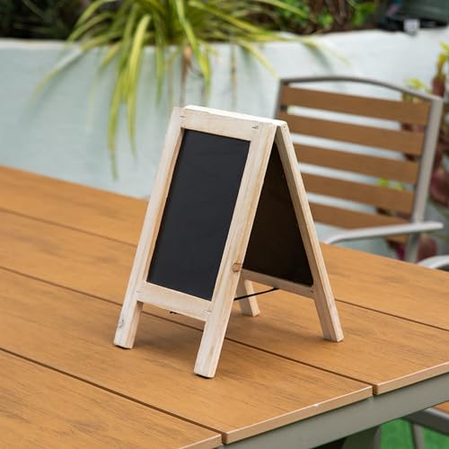 Vintiquewise 11-inch Wooden A-Frame Chalkboard Sign Double-Sided Menu Board Easel for Restaurant Cafe Bar Coffee Shop Bakery Wedding Party Home Business Kitchen Countertop & Tabletop Display, Single - size: Small