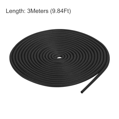 uxcell Foam Rubber Weather Seal Strip, 2mm(5/64") Diameter 3 Meters (9.84Ft) Long Round EPDM Rubber for DIY Gasket, Warehouse, Pads, Foam Tubing, Crafts - size: 2mmx3m