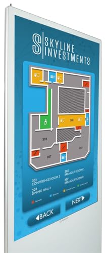 Displays2go Advertising Multimedia Kiosk - color: White, size: 55"