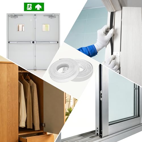 Smoke Fire Seal Strip 9.8Ft 30mm/1.18" Wx 5mm/0.2" T White - color: White, size: 9.8FT x 30mm / 1.18" W x 5mm / 0.2" T