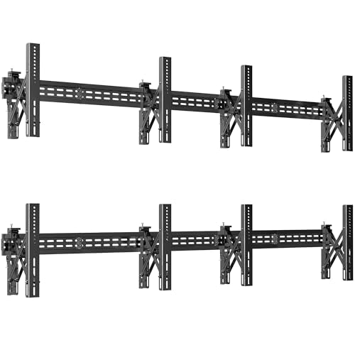 VIVO Black Pop-Out 2x2 Video Wall Mount for 37-65 in TVs, MOUNT-VW65-4 - size: 37" to 65" TVs, style: 2x2 mount