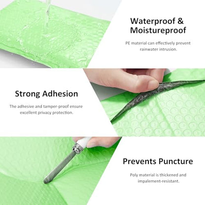 Famagic Mint Green 6x10 Small Bubble Mailers for Business 100pcs Usable 6x9 - color: Mint Green, size: 6x9 100pcs