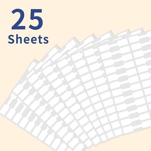 White Jewelry Price Labels,Any Pen Will not be Smeared,No Glue in the Middle Folding Part,Suitable for Jewelry handicrafts,etc. (600 PCS,1 Bag) - color: White, size: One bag