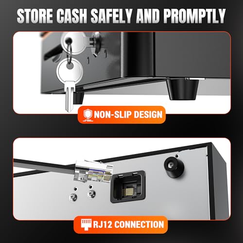 Tera Cash Register Drawer 16 inch: 5 Bill 8 Coin Media Slot for POS, 405R - size: 16" - 5 Bill 8 Coin