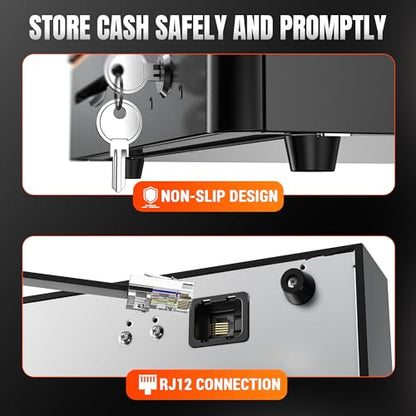 Tera Cash Register Drawer 16 inch: 5 Bill 8 Coin Media Slot for POS, 405R - size: 16" - 5 Bill 8 Coin