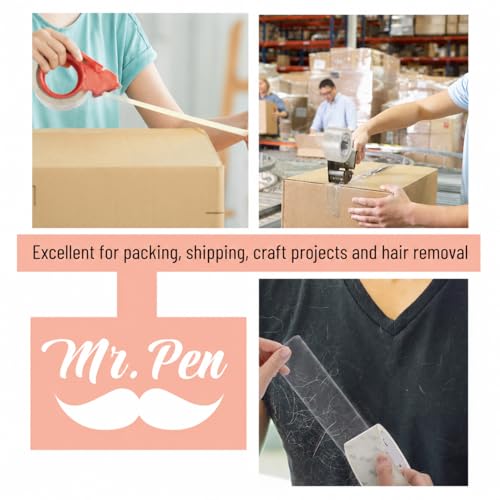 Mr. Pen- Packing Tape, 18 Pack, 2” Wide, 60 Yards, Clear - size: 2” Wide, 60 Yards, 1.9 mil