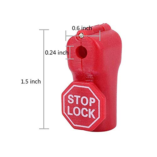 Eau 100 Packs of Peg Hook Locks Retail Shop Security Stop Lock, Anti Theft peg Locks for Display Slat Wall.