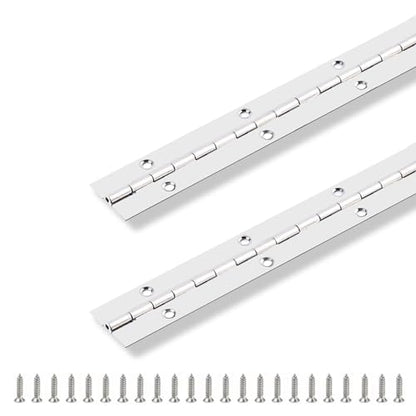 2PCS Piano Hinge 12" x 1", Screw Included - size: 12 Inch