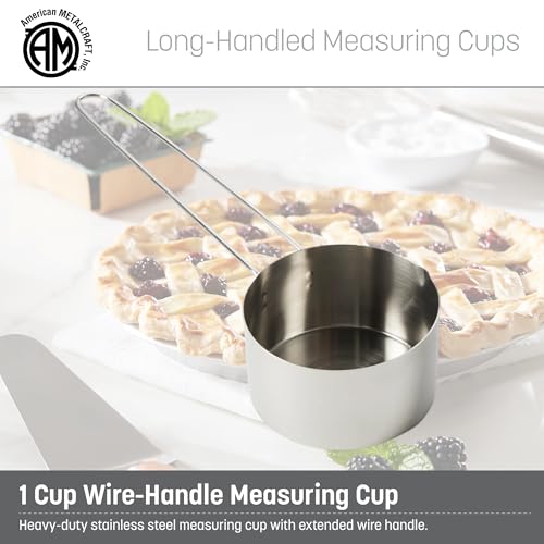 American Metalcraft MCL10 Stainless Steel Measuring Cup, 1-Cup - size: 1 Cup