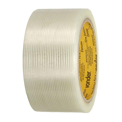 uxcell Filament Strapping Tape 2" x 21.9 Yards 5.9 Mil Heavy Duty Striped - size: 2 Inch x 21.9 Yards 5.9 Mil