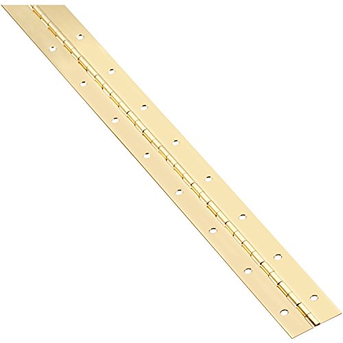 National Hardware N148-155 Continuous Hinge, Brass, 1-1/2" x 30" - color: Brass, size: 1-1/2" x 30", style: National Packaging