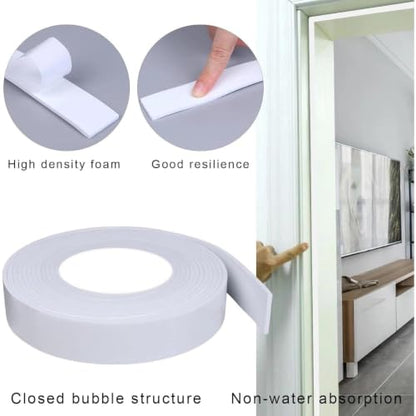Single-Sided Foam Tape EVA White,2Pack x 1.18in x 16.4FT - color: White, size: 2Pack, Each 1.18 Inch x 16.4 FT