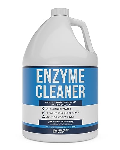 Enzyme Cleaner (1 Gallon / 128 Fl OZ), Drain Cleaner, Made in USA – Multi-Purpose Solution- Stop Odors in its Tracks | Odor Eliminator, Stain Remover, General Cleaning – for Residential & Commercial
