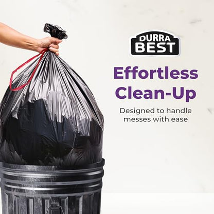 Heavy-Duty Trash Bags – 36 count, 18 Gallon Black, Ultra Thick Drawstring Garbage Bags – Leak-Resistant for Home & Commercial Use, Big Trash Bags - color: Black, size: 1 Count (Pack of 36)