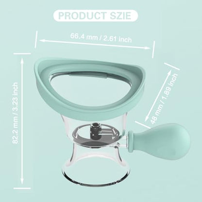 Eye Wash Cup, Silicone Manual Air Pressure Eye Wash Kit- Blue - color: Blue