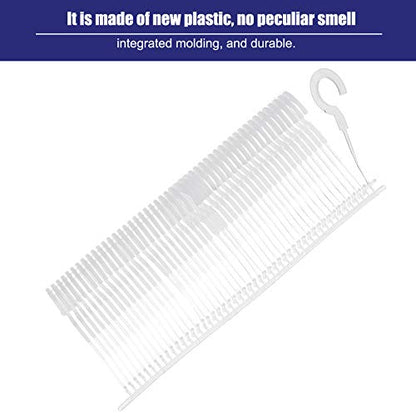 Tenare 1500 Pieces Plastic J Hook Tag Fastener Bulk Tag Gun Refills, 3 Size