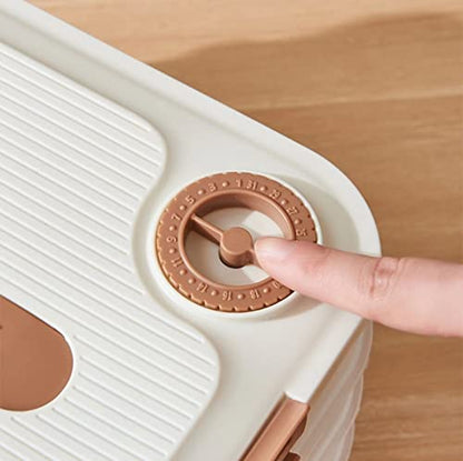 MANHONGYU 4-layer Food Storage Containers,Plastic Cookie Containers,Stackable Cookie Carrier, Dumpling Storage Box