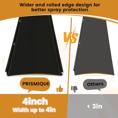 4" Extra-Wide Door Rain Drip Guard, 40" L Heavy Duty Aluminum Window Rain Diverter, Door Rain Deflector with Pre Drilled Holes and Expansion Screws (Black, 2pcs) - color: Black
