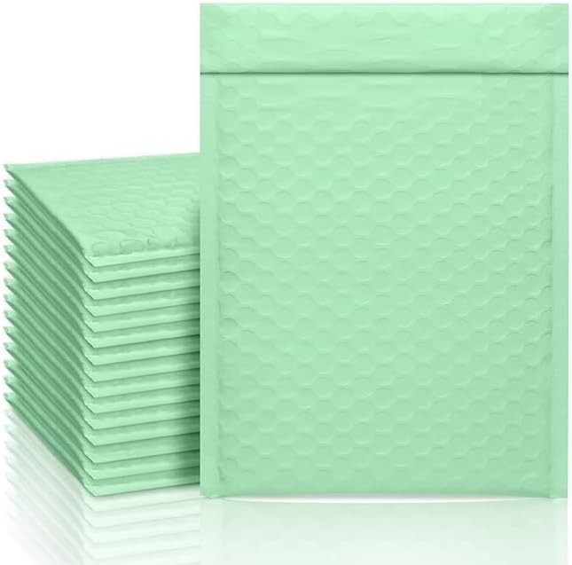 ProLine Bubble Mailers 8.5x12" Green Ash Bubble Mailer, Self Seal Padded Envelopes Gifts Mailing Envelopes Bubble Padded, Bubble Envelopes for Shipping, Usable Size 8.5x11" (10)