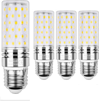 15W LED Bulbs, 120W Incandescent Bulbs Equivalent, 1500Lm, 3000K Warm White, E26 Large Edison Screw, Pack of 4 - color: Warm White 3000k, size: E26-Pack of 4