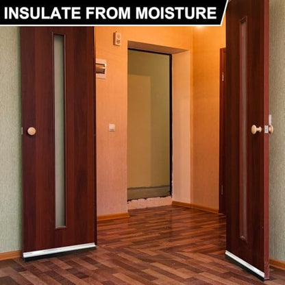 Gisafai 2 Pcs Aluminum Door Sweep, 48 Inches, Natural - color: Natural, size: 48 Inch