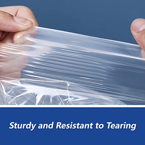 12" x 15" (500 Count) Clear Poly Bags with Suffocation Warning - color: 500 Pack, size: 12" x 15"