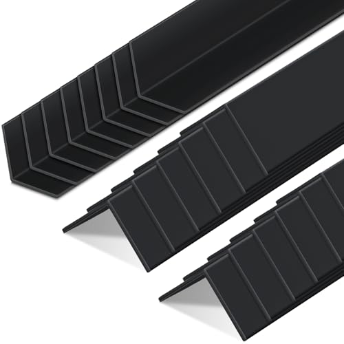 Sasylvia 20 Pcs Wall Corner Guard, 1-1/2 X 48 Inches, Black, Vinyl - color: Black, size: 1-1/2 x 48 inches