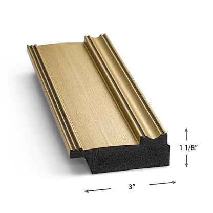 Champagne 50" Deco TV Frame for Samsung The Frame/Pro TVs - size: 50"