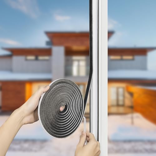 33FT Brush Weather Stripping for Sliding Window Door Frame Strong Adhesive Door Seal Strip Felt Weatherstripping Soundproofing Pile Weatherstrip Draft Stoppers0.35'' Wide x 0.59'' Thick, Grey - size: 0.35in x 0.59in x 33ft