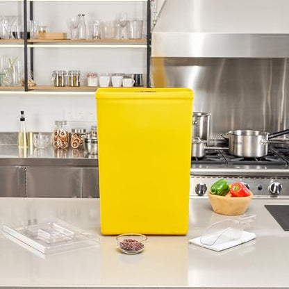 Restaurantware 10 gal Yellow Plastic Cup Ingredient Bin - color: Yellow
