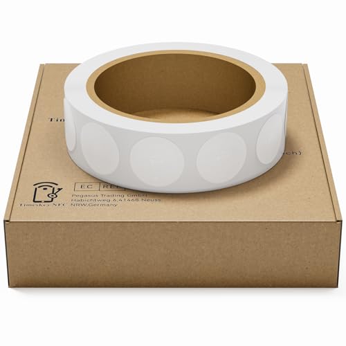 1000 pcs MF Classic 1k NFC Tag Stickers 13.56mhz RFID Sticker iso 14443a RFID Sticker MF 1k S50 RFID Self-Adhesive 1 inch Round - size: 1000pcs