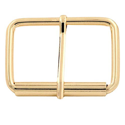 BIKICOCO Roller Buckle, 2 Inches Heel Rolling Bar Buckles for Bags Leather Webbing Straps - color: Light Gold X 10 Pcs