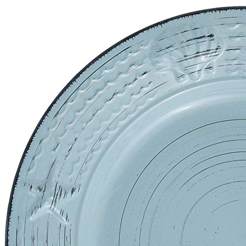 Pfaltzgraff Trellis Coastal 16-Piece Dinnerware Set, teal - color: Teal