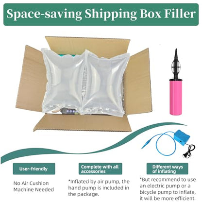 Purse Stuffing to Keep Shape 100 Count Inflatable Large Air Pillows for Shipping, 8.3"x11.8" Air Bags for Packing with Pump Packaging Filler Alternative to Packing Peanuts Shipping Supplies - size: 8.3"x11.8"(100 count)