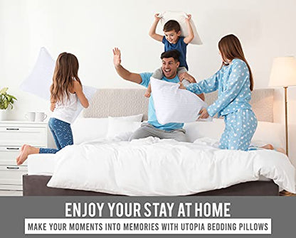 Utopia Bedding Hotel Bed Pillows for Sleeping, Pillows King Size Set of 2 - size: King (Pack of 2)