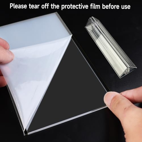 Acrylic Sign Holder 8.5x11 Inch with Black Borders, 6 Pack Black Picture Frames for Wedding, Double Sided Table Number Holders Menu Holders, Acrylic Stands for Display, Restaurant Signs