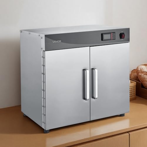 VEVOR Commercial Electric Food Warmer 4-Tier Stainless Steel Double-Door - size: 4-Layer