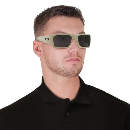 Oakley mens Oo9253 Det Cord Rectangular Sunglasses - color: Si Desert Tan