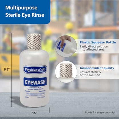 PhysiciansCare Eye Wash Solution, Sterile Isotonic Buffered Solution for Flushing & Irrigating Eyes, 32-oz Bottle - style: Eyewash Refill