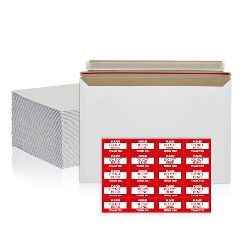 100 Pack Rigid Mailers 4.5x6.5 Inch Self Seal Document Mailers - size: 6.5x4.5" - Pack of 100
