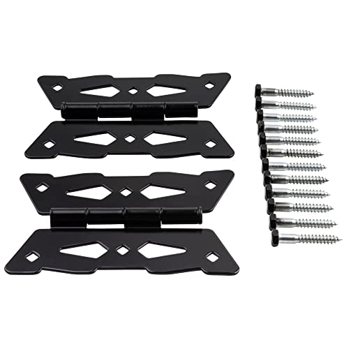 National Hardware Decorative Butterfly Hinges, Steel, 2-Pack, Black