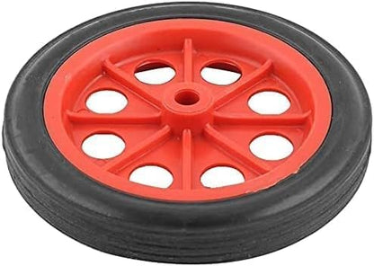 2 Pcs Replaceable Shopping Basket Cart 5.5" Wheels Red Black