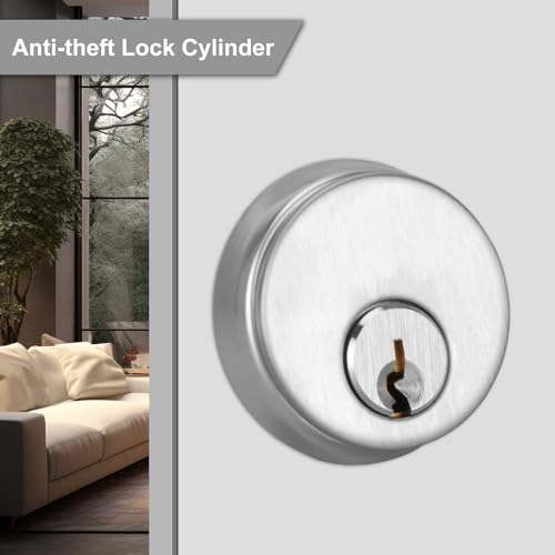 Commercial Mortise Lock Cylinder, Silver - color: Silver