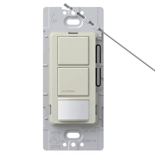 Lutron Lutron MS-OPS6-DDV-LA Maestro 6 Amp Single Pole Dual Circuit Occupancy Sensing Switch, Light Almond - color: Light Almond