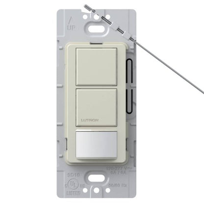 Lutron Lutron MS-OPS6-DDV-LA Maestro 6 Amp Single Pole Dual Circuit Occupancy Sensing Switch, Light Almond - color: Light Almond