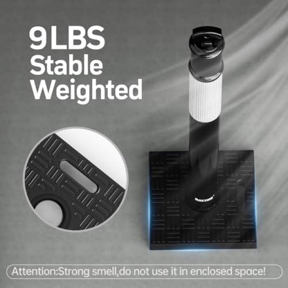 BATTIFE 45 Inch Traffic Safety Cones Delineator Posts with Base Black 3 Pcs - color: Black
